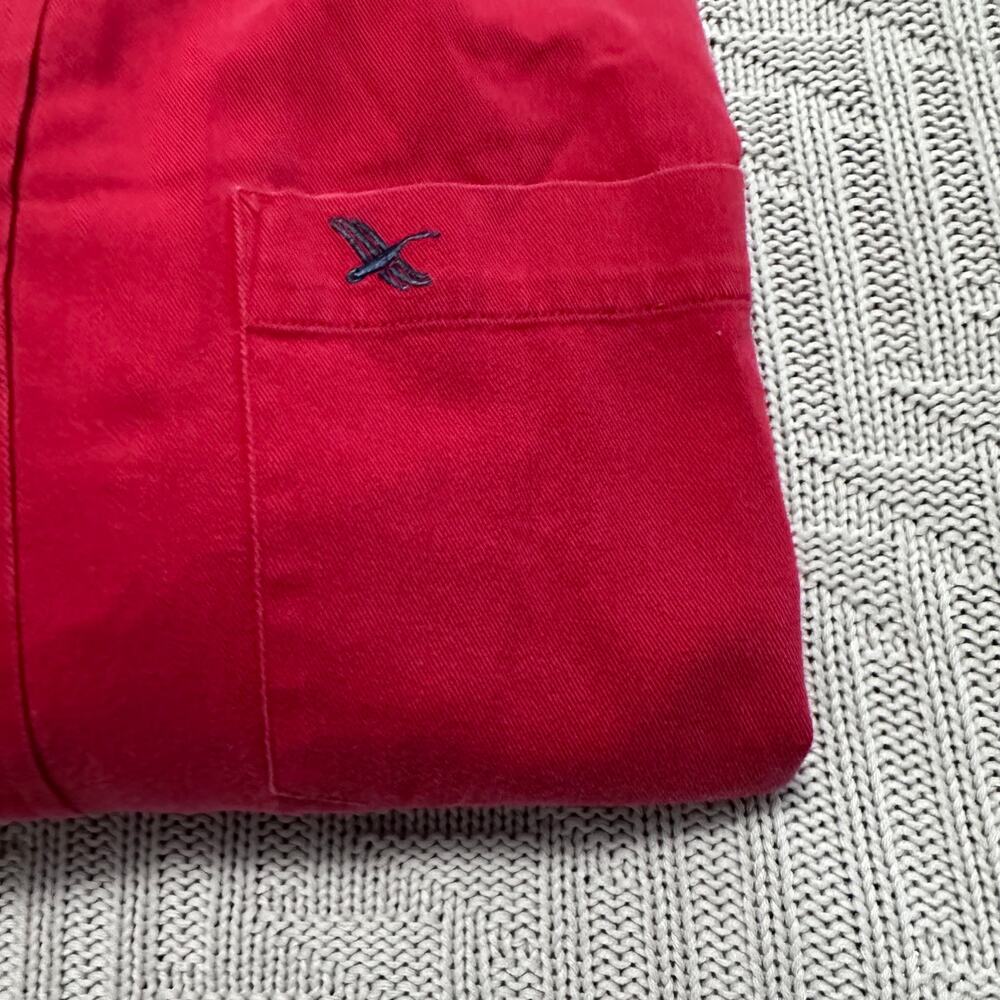 Vintage Eddie Bauer Solid Red Button Down Size M - image 4